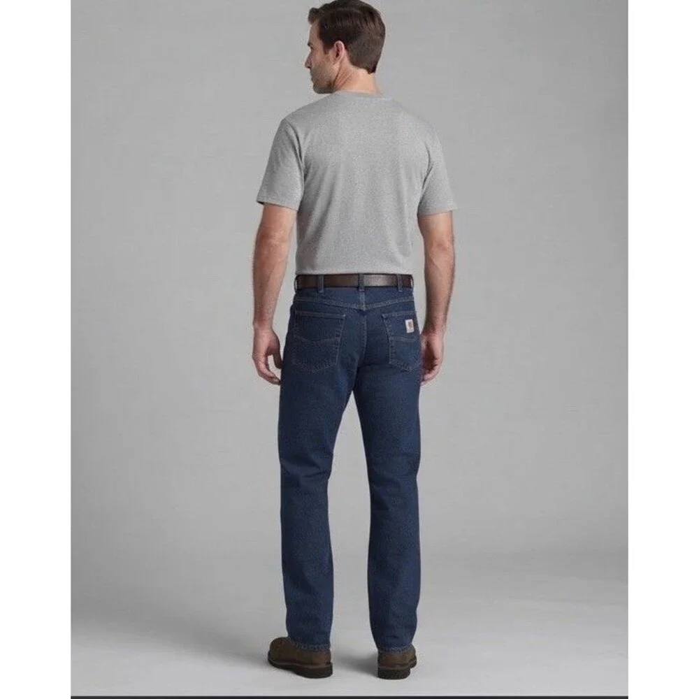 Carhartt FR Jeans Men 40x32 Flame Resistant Dark Wash Denim Work Pants NFPA 2112